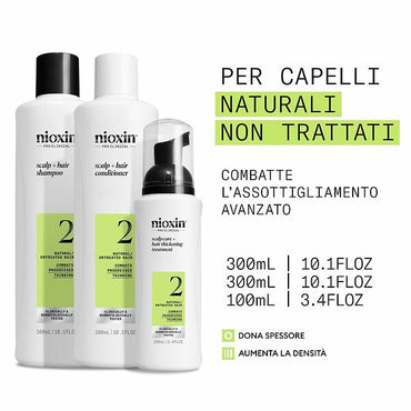 Nioxin System 2 Kit  Xxl Pack 300ml+300ml+ 100ml