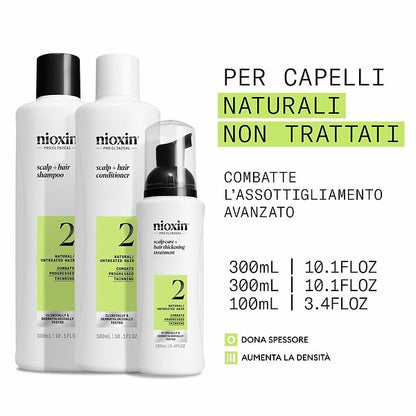 Nioxin System 2 Kit  Xxl Pack 300ml+300ml+ 100ml
