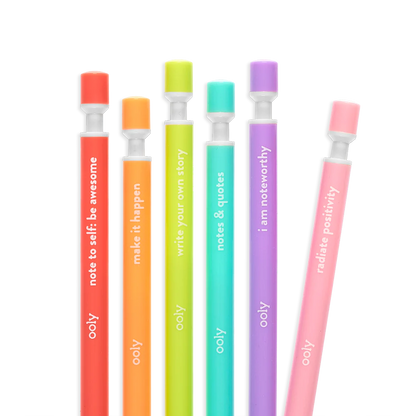 Grafit mekaniska pennor – set med 6