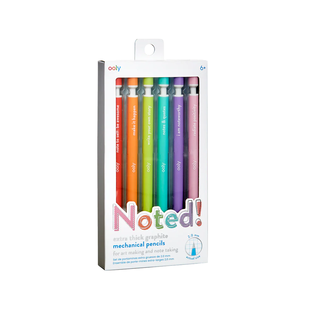 Grafit mekaniska pennor – set med 6