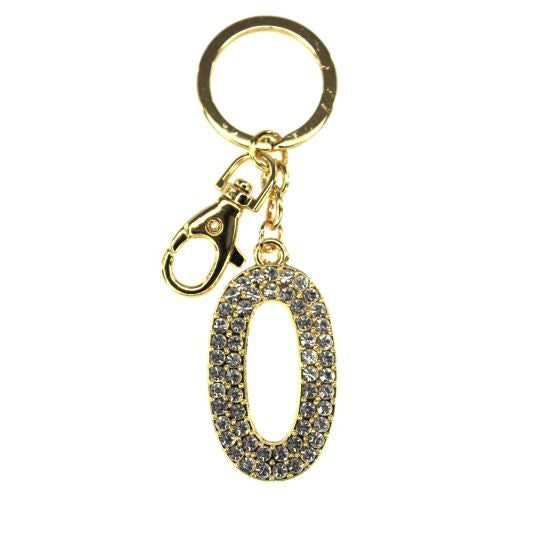 Tinka Nyckelring med Karbinhake Bokstav med Bling