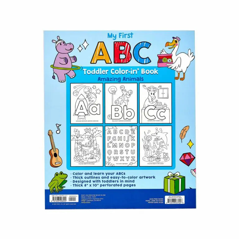 OOLY Målarbok ABC Amazing Animals Toddler