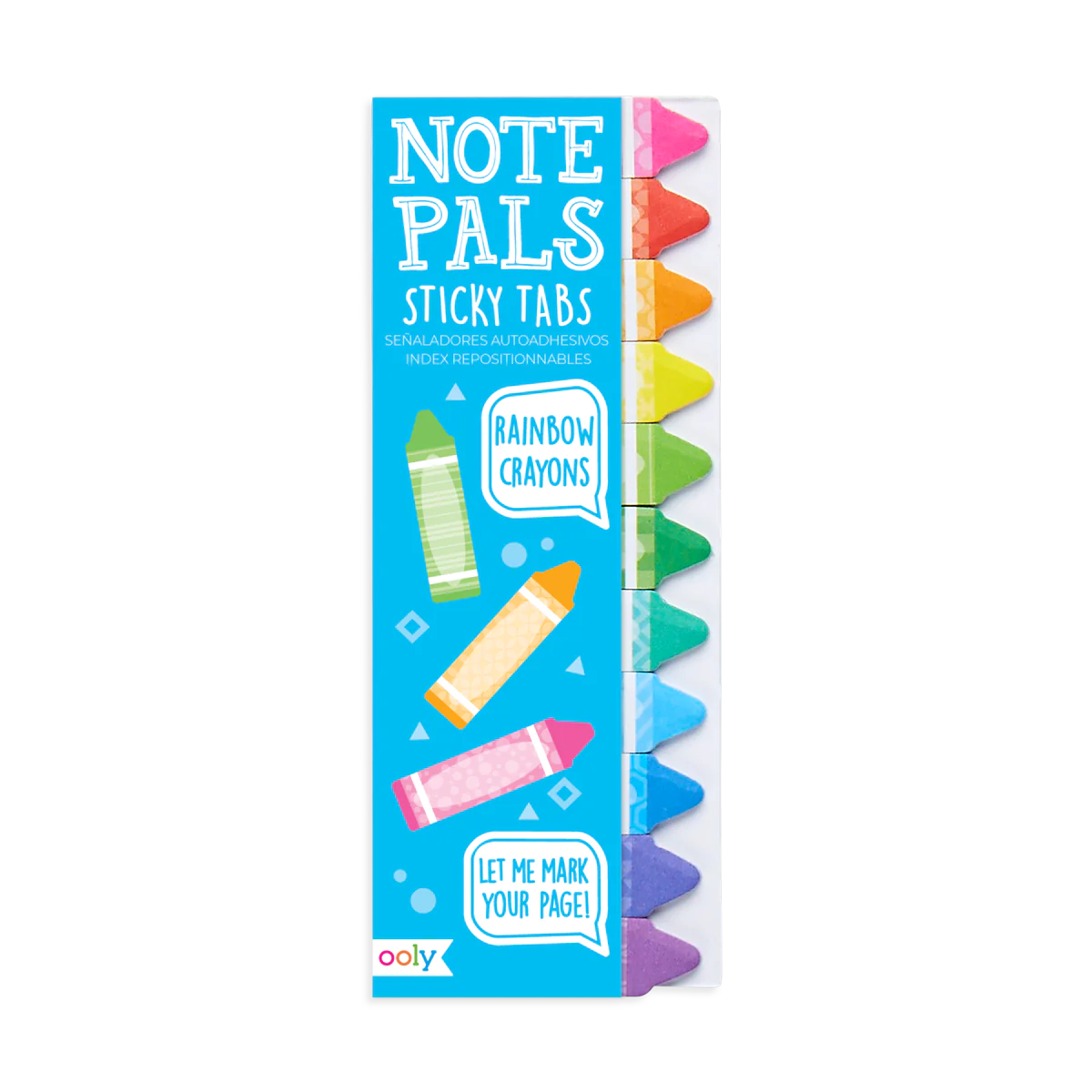 OOLY Indexflikar Note Pals - Rainbow Crayons