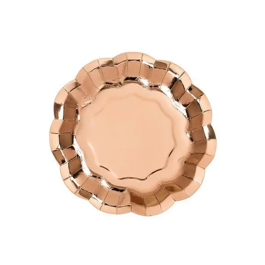Talking Tables Pappersassietter Roseguld Metallic