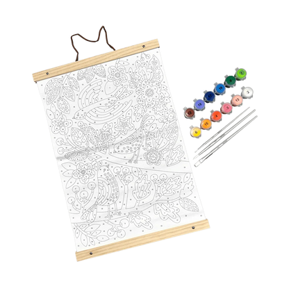 Paintology Paint By Number Canvas Kit - Blue Birds