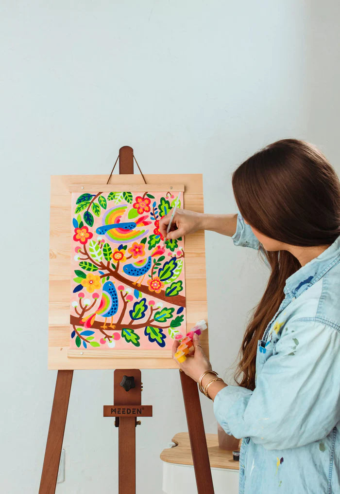 Paintology Paint By Number Canvas Kit - Blue Birds