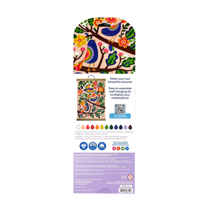 Paintology Paint By Number Canvas Kit - Blue Birds
