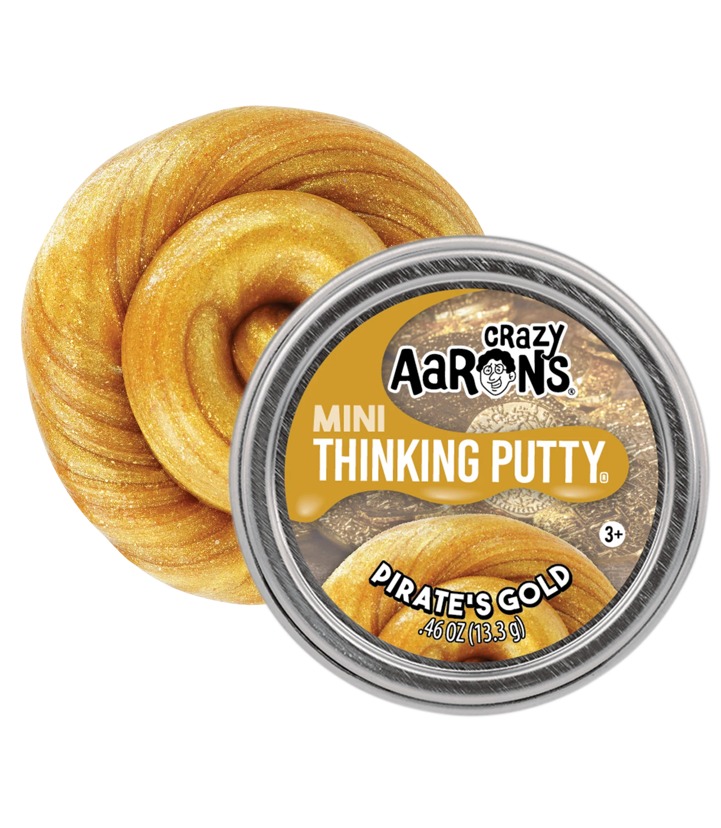 Crazy Aaron's Thinking Putty Mini Tins - Pirate's Gold