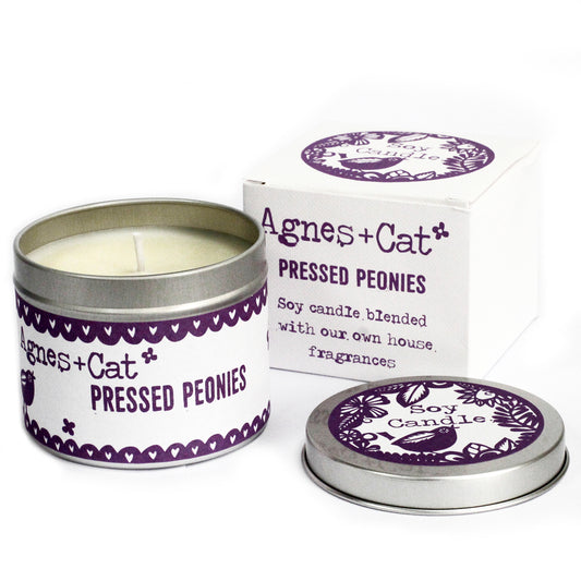 Agnes & Cat  doftljus sojavax - Pressed Peonies 200gm