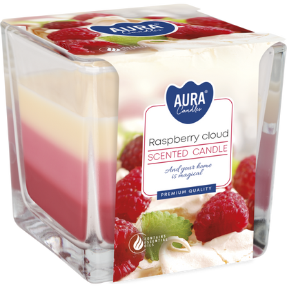 Rainbow Jar Candle - Raspberry Cloud