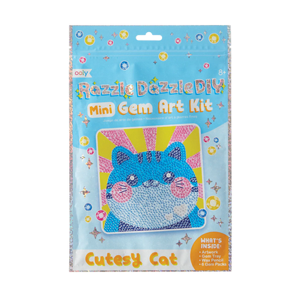 Ooly Razzle Dazzle D.I.Y. Mini Gem Art Kit - Cutesy Cat