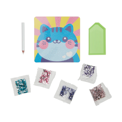 Ooly Razzle Dazzle D.I.Y. Mini Gem Art Kit - Cutesy Cat