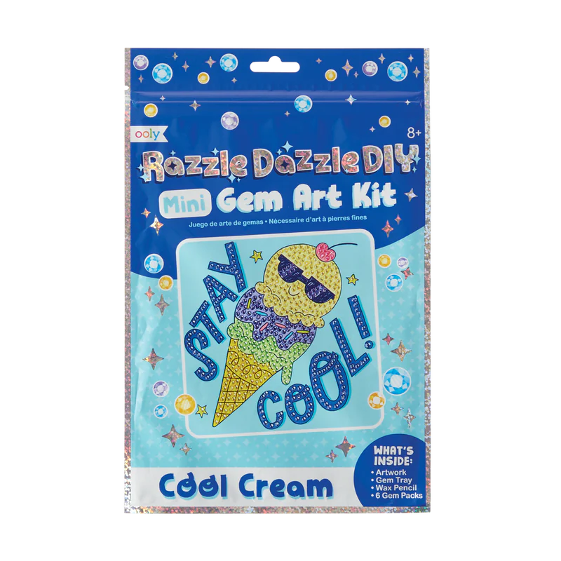Ooly Razzle Dazzle D.I.Y. Mini Gem Art Kit: Cool Cream