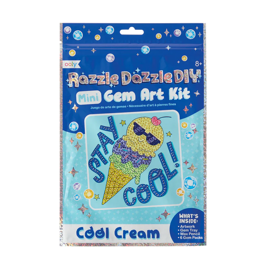 Ooly Razzle Dazzle D.I.Y. Mini Gem Art Kit: Cool Cream