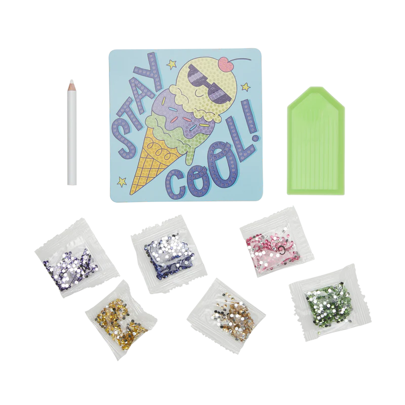 Ooly Razzle Dazzle D.I.Y. Mini Gem Art Kit: Cool Cream