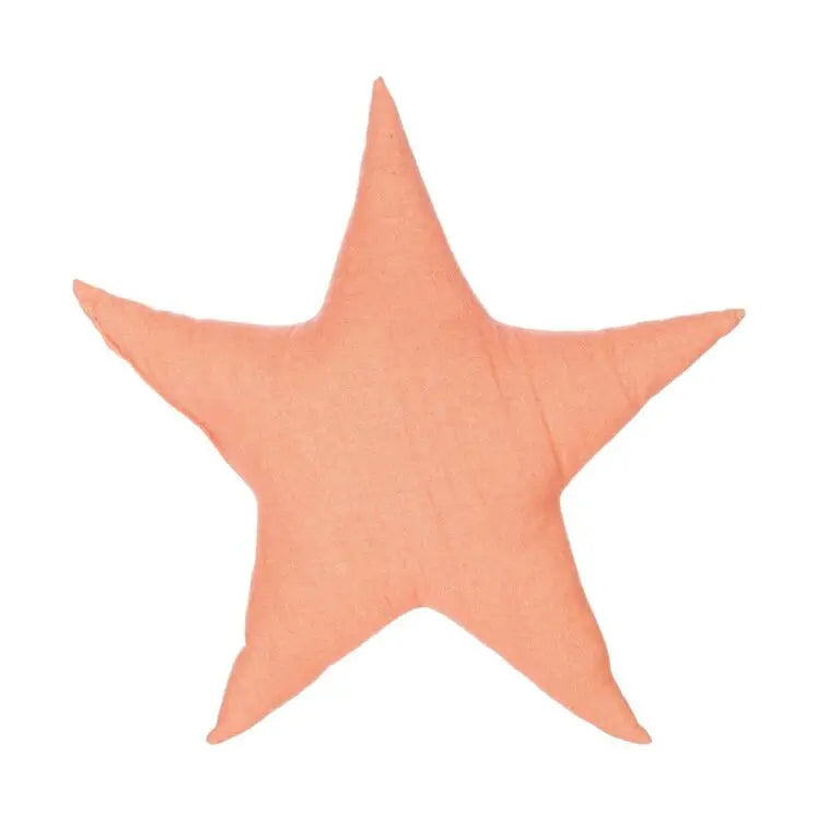 Rosa stjärna prydnadskudde