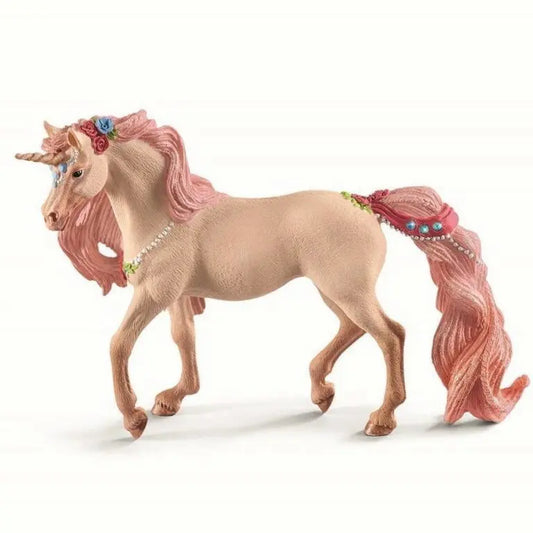 Dekorerad enhörningsfigur