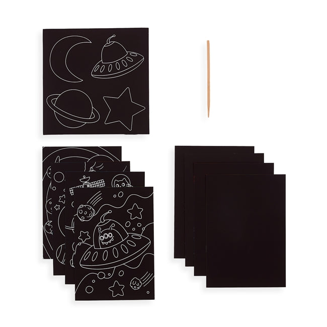 OOLY Skrapmotiv Rymdforskare Art Kit