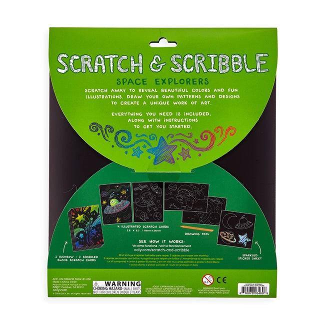 OOLY Skrapmotiv Rymdforskare Art Kit