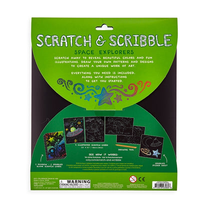 OOLY Skrapmotiv Rymdforskare Art Kit