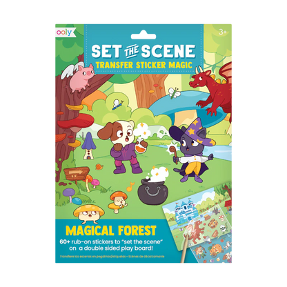 OOLY Set the scene transfer stickers – magical forest