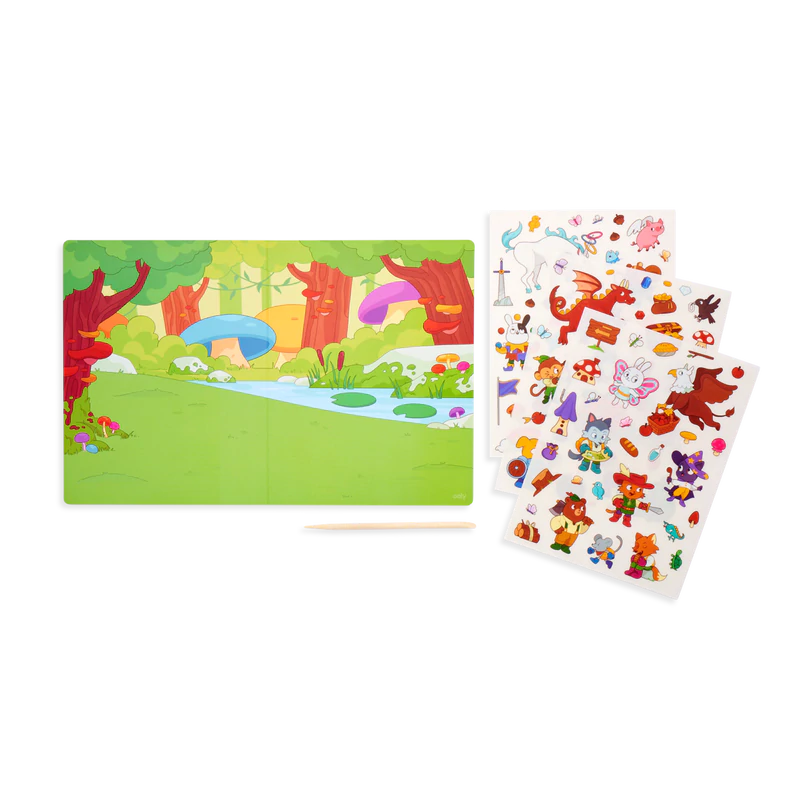 OOLY Set the scene transfer stickers – magical forest