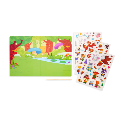 OOLY Set the scene transfer stickers – magical forest