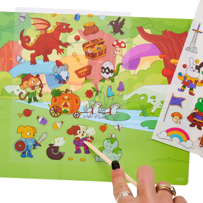 OOLY Set the scene transfer stickers – magical forest
