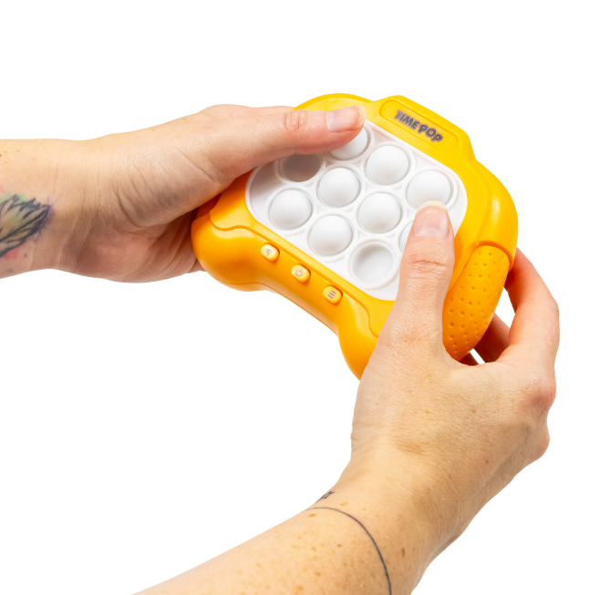 Time Pop Light Up Push Popper Game Blue/Orange/Rosa