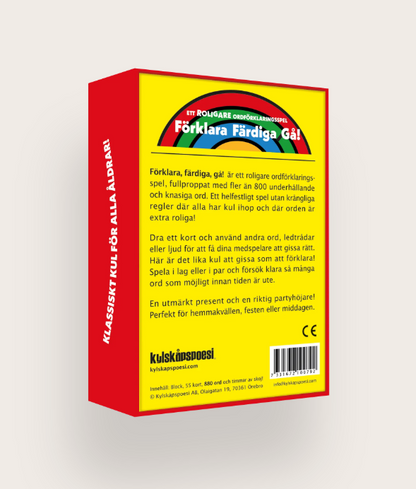 Sällskapsspel- Förklara, Färdiga, Gå!