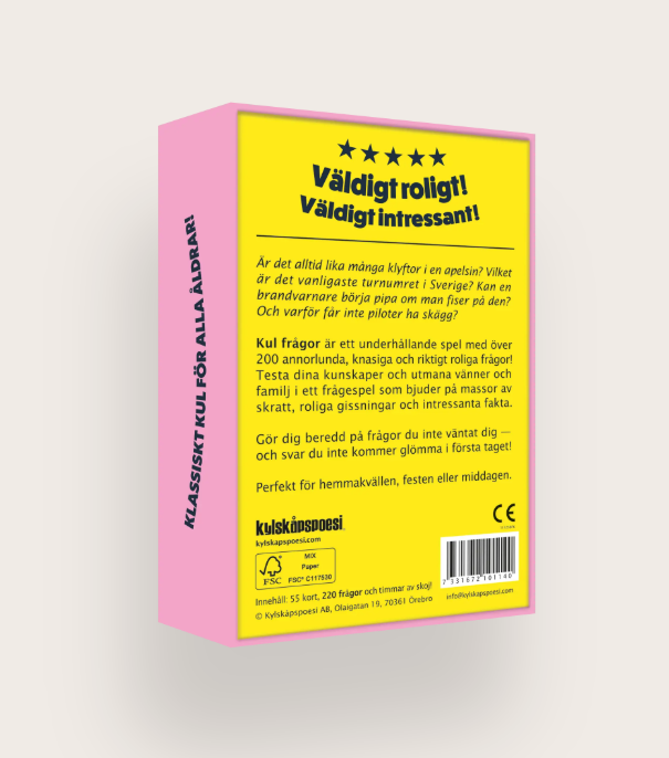Sällskapsspel- Kul frågor!
