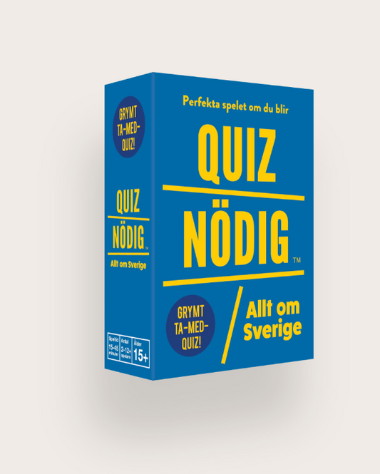 Sällskapsspel QuizNödig - Allt om Sverige