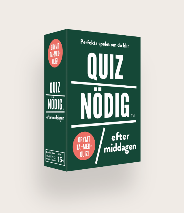 Sällskapsspel QuizNödig - Efter middagen