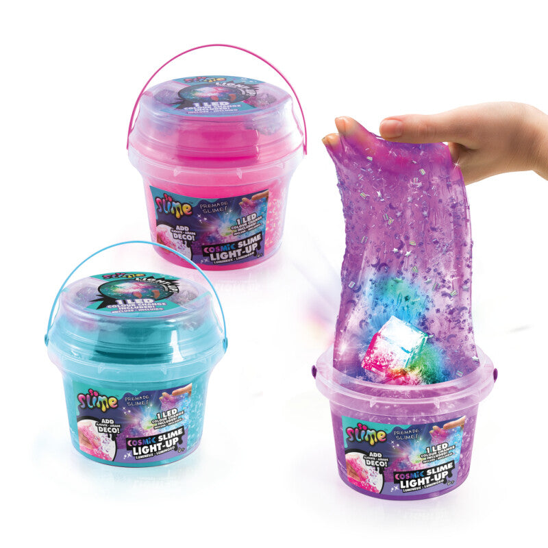 So Slime Lysande Kosmisk Slime i Hink 1-pack