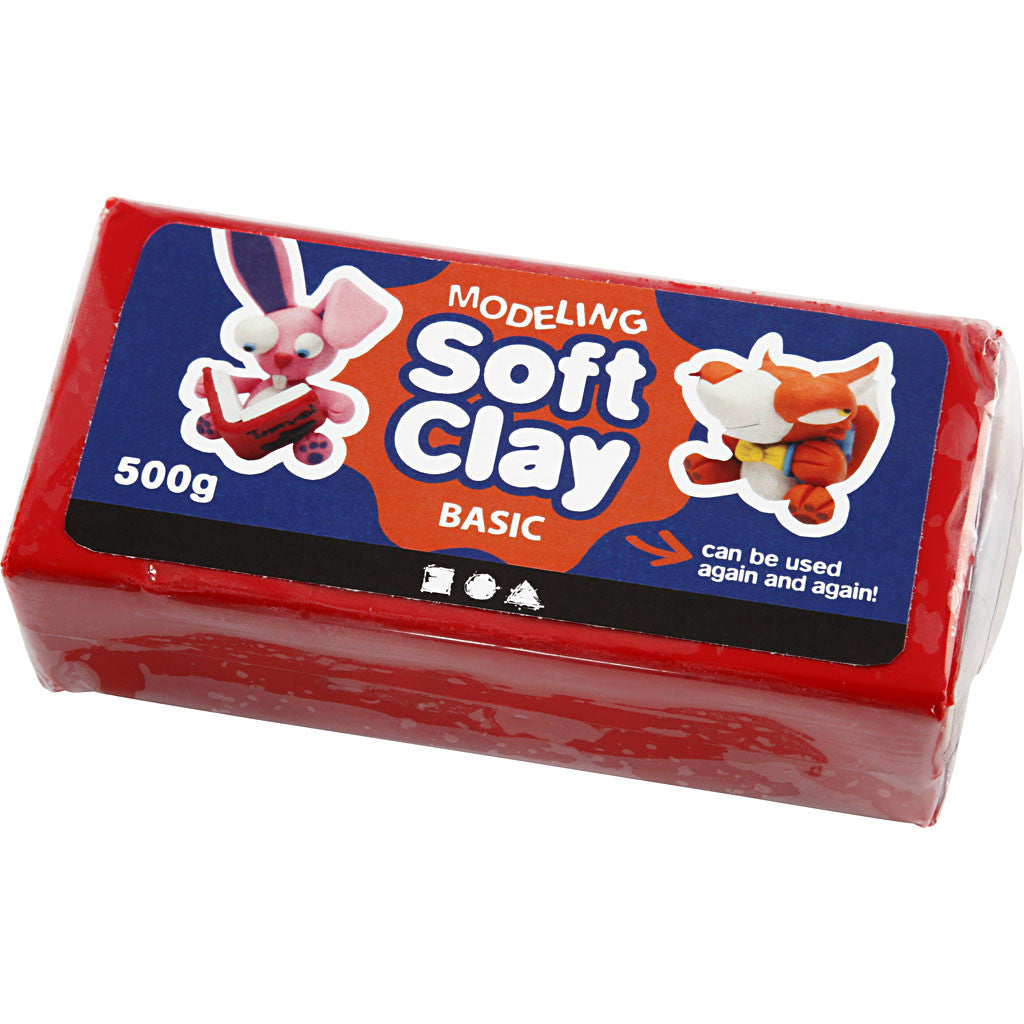 Klassisk Modellera Soft Clay 13x6x4 cm 500 g