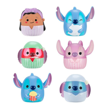 Squish-a-longs 2,5 cm Disney Stitch 6-pack - Assorted