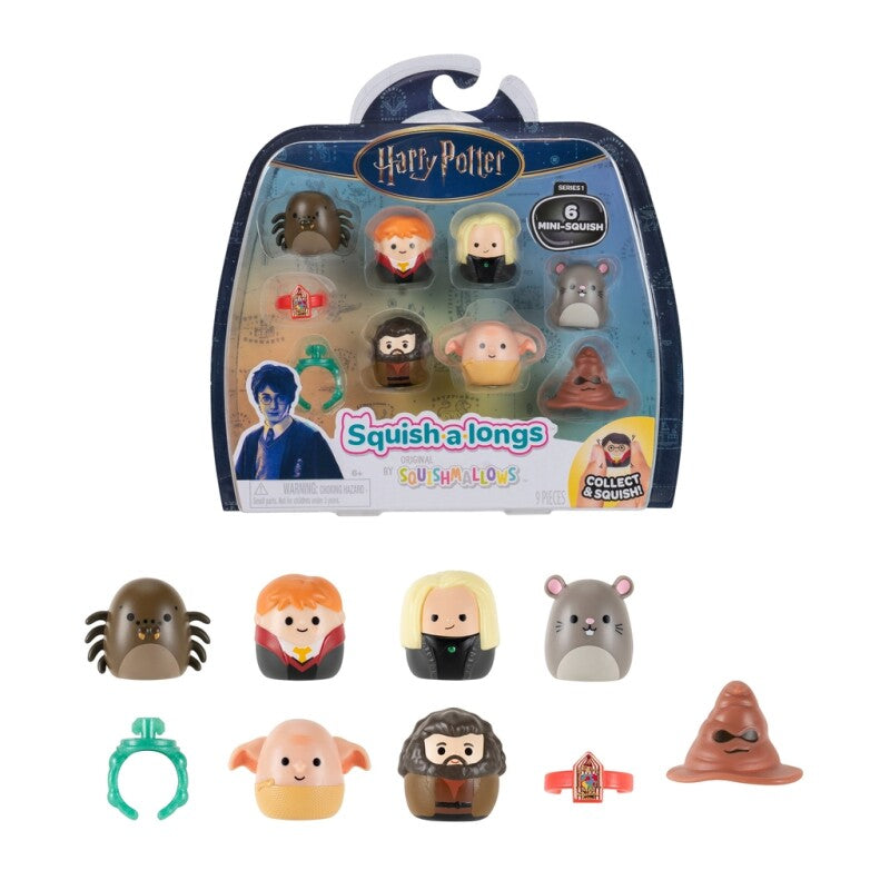 Squish-a-longs 2,5 cm Harry Potter 6-pack - Assorted