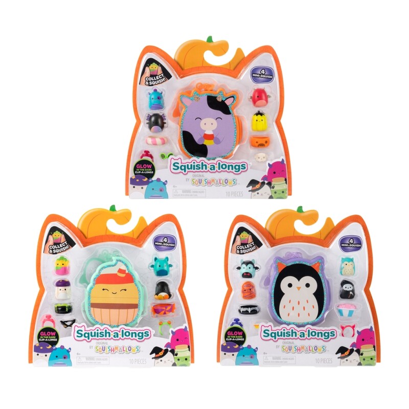 Squish-a-longs Halloween 4-pack - Assorted