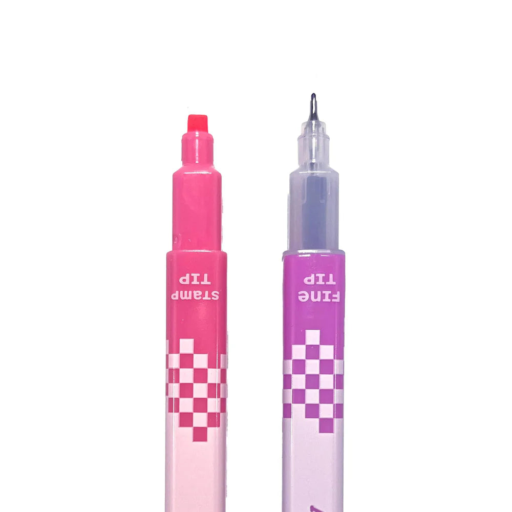 Stamp-A-Square Double Ended Markers - Set of 12