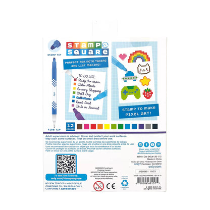 Stamp-A-Square Double Ended Markers - Set of 12