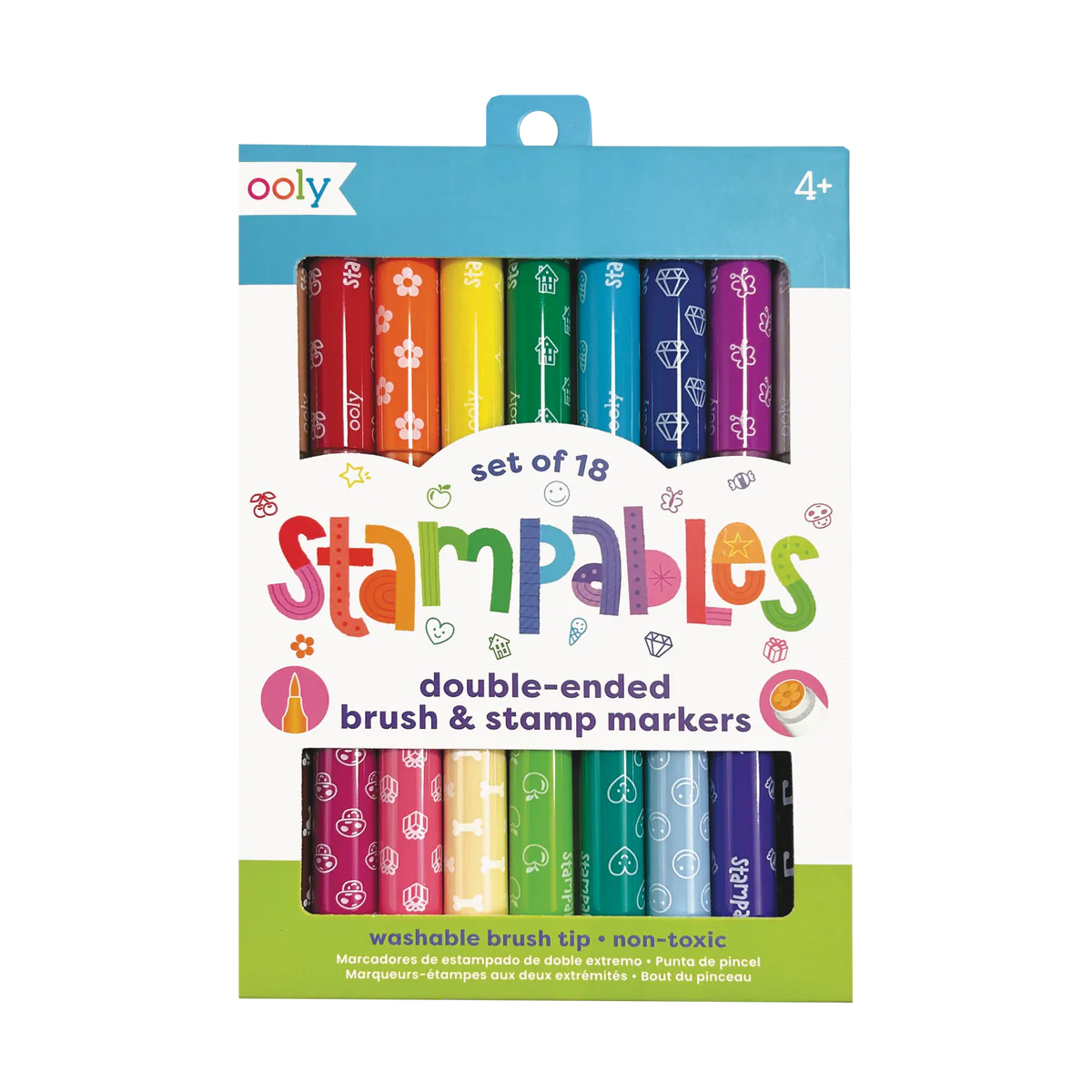 OOLY Lukt & Stämpelpennor Fruktdoft Stampables Scented Double-ended Stamp Markers - Set om 18