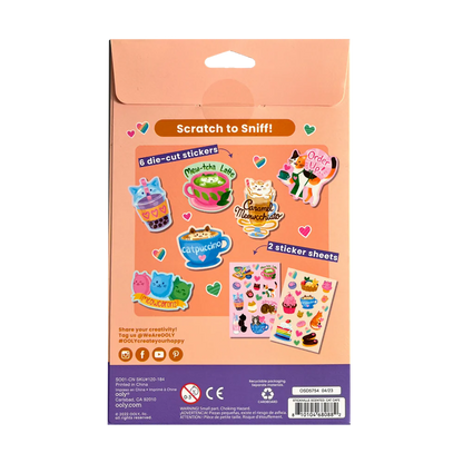OOLY Stickiville Stickers: Kattkafé - Doftande