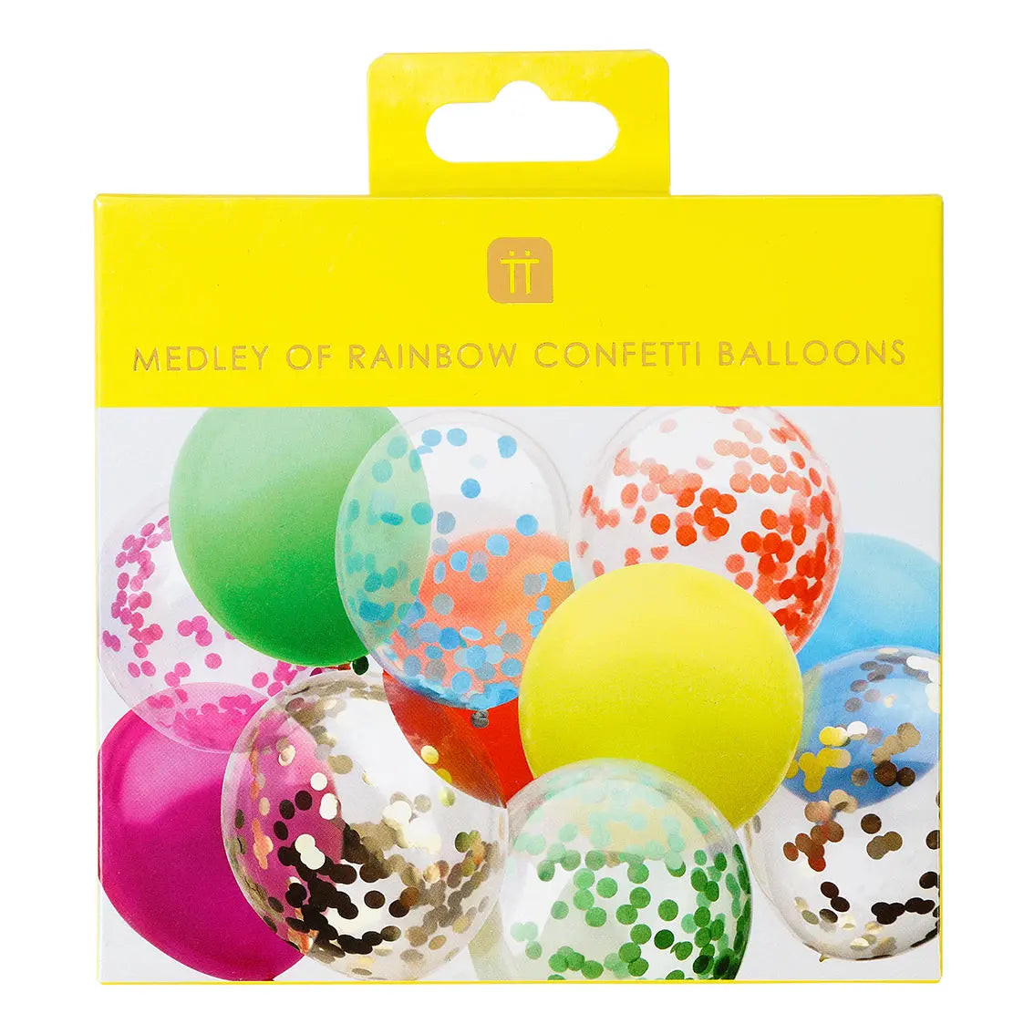 Ballonger 12-pack Färgmix Konfetti