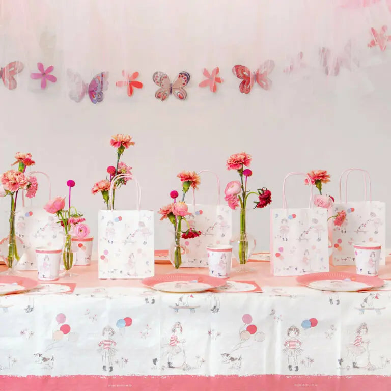 Talking Tables blommig rosa duk