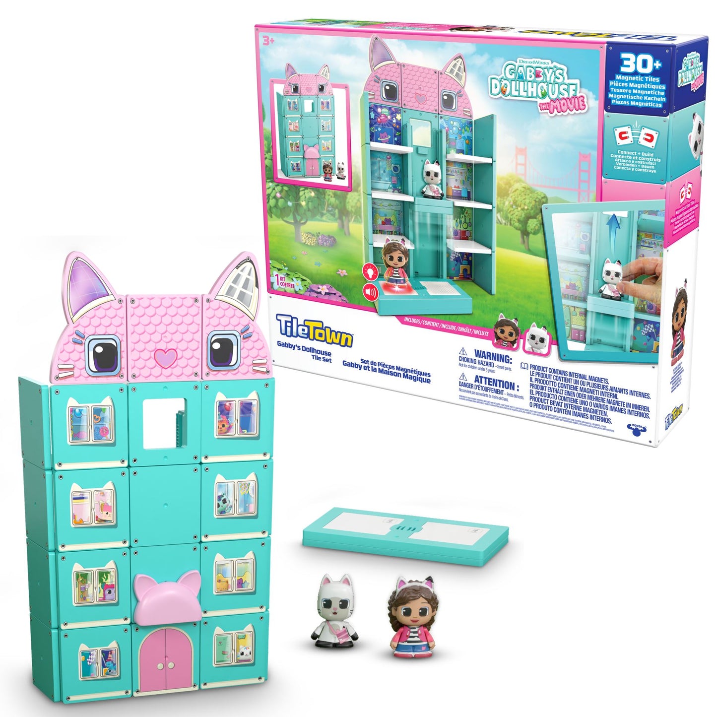 Tile Town - Gabbys Doll House Magnetic Tile playset