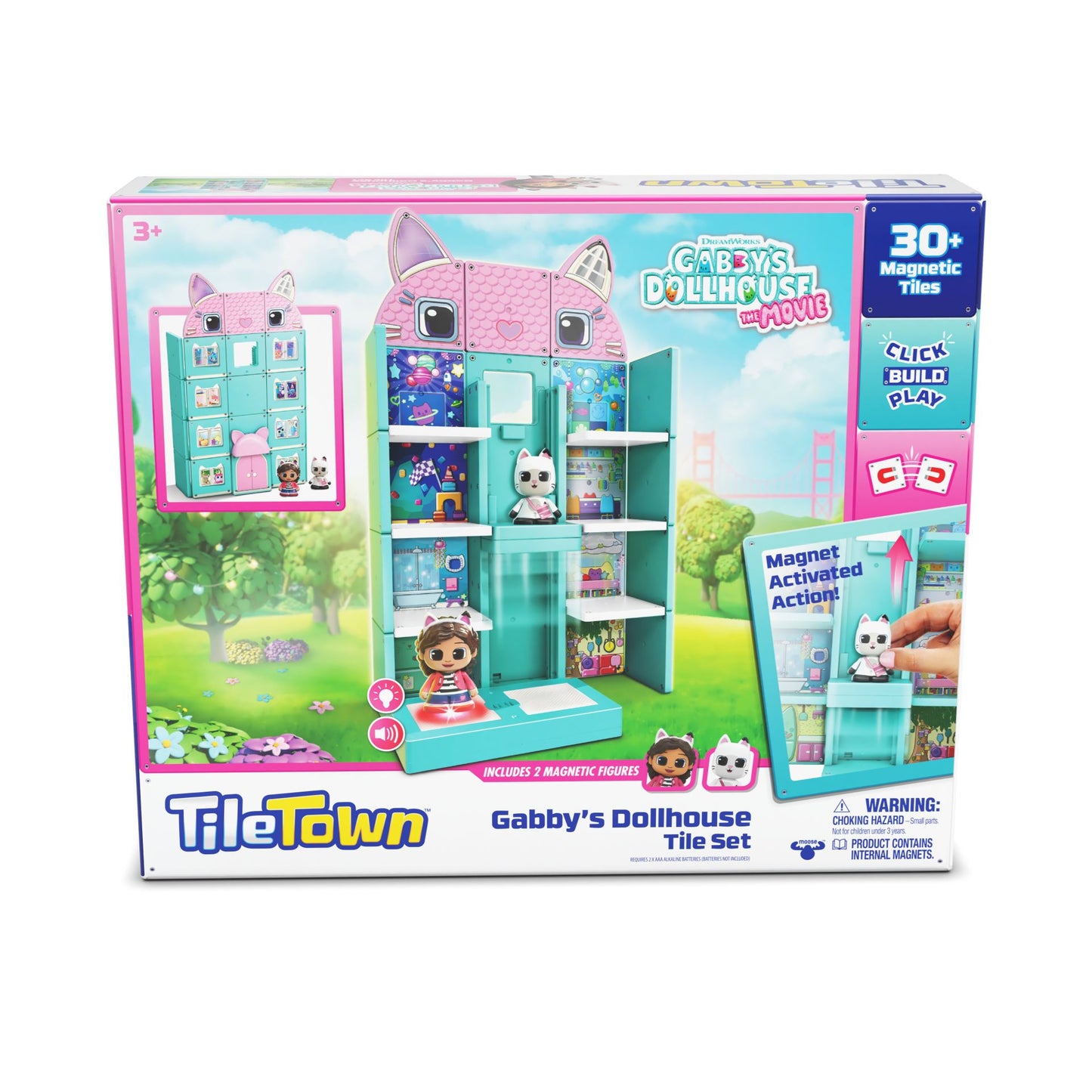 Tile Town - Gabbys Doll House Magnetic Tile playset
