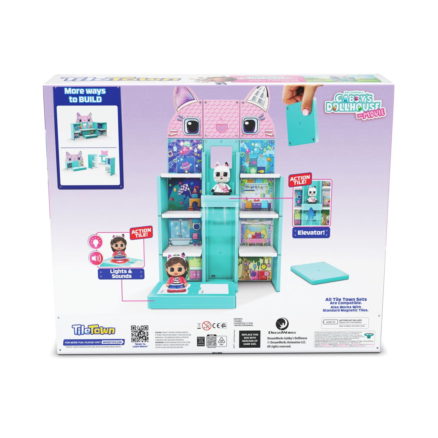 Tile Town - Gabbys Doll House Magnetic Tile playset
