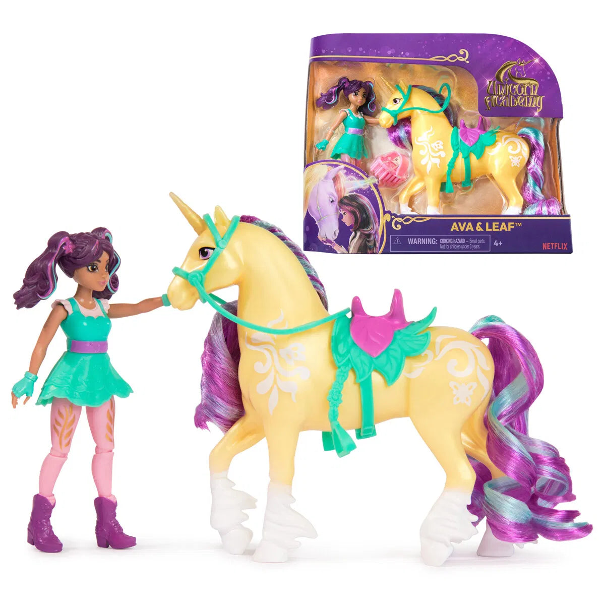 Unicorn Academy Doll & Unicorn - Ava & Leaf