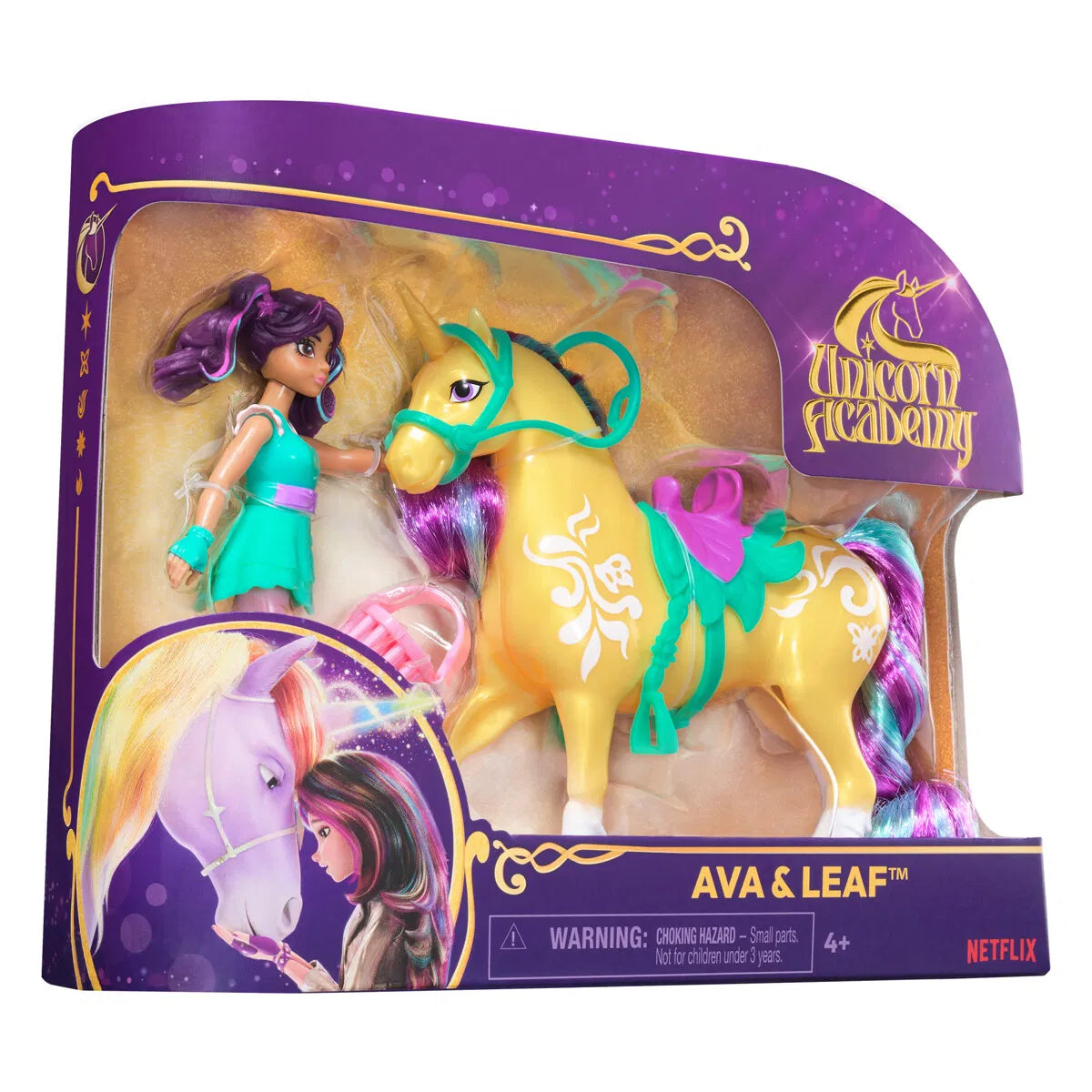 Unicorn Academy Doll & Unicorn - Ava & Leaf