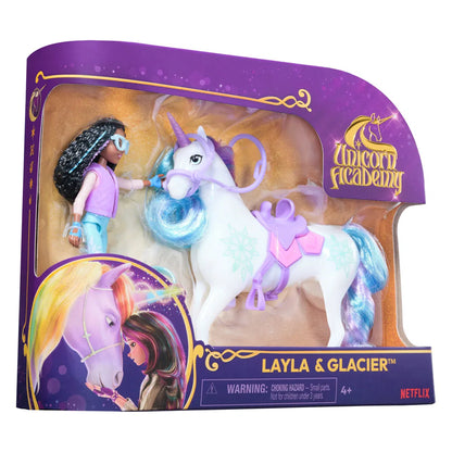Unicorn Academy Doll & Unicorn - Layla & Glacier
